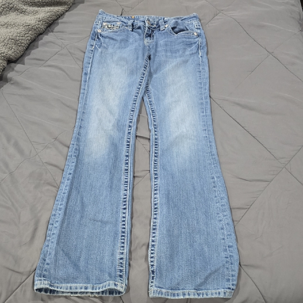 Miss Me Light Blue Boot Cut Jeans